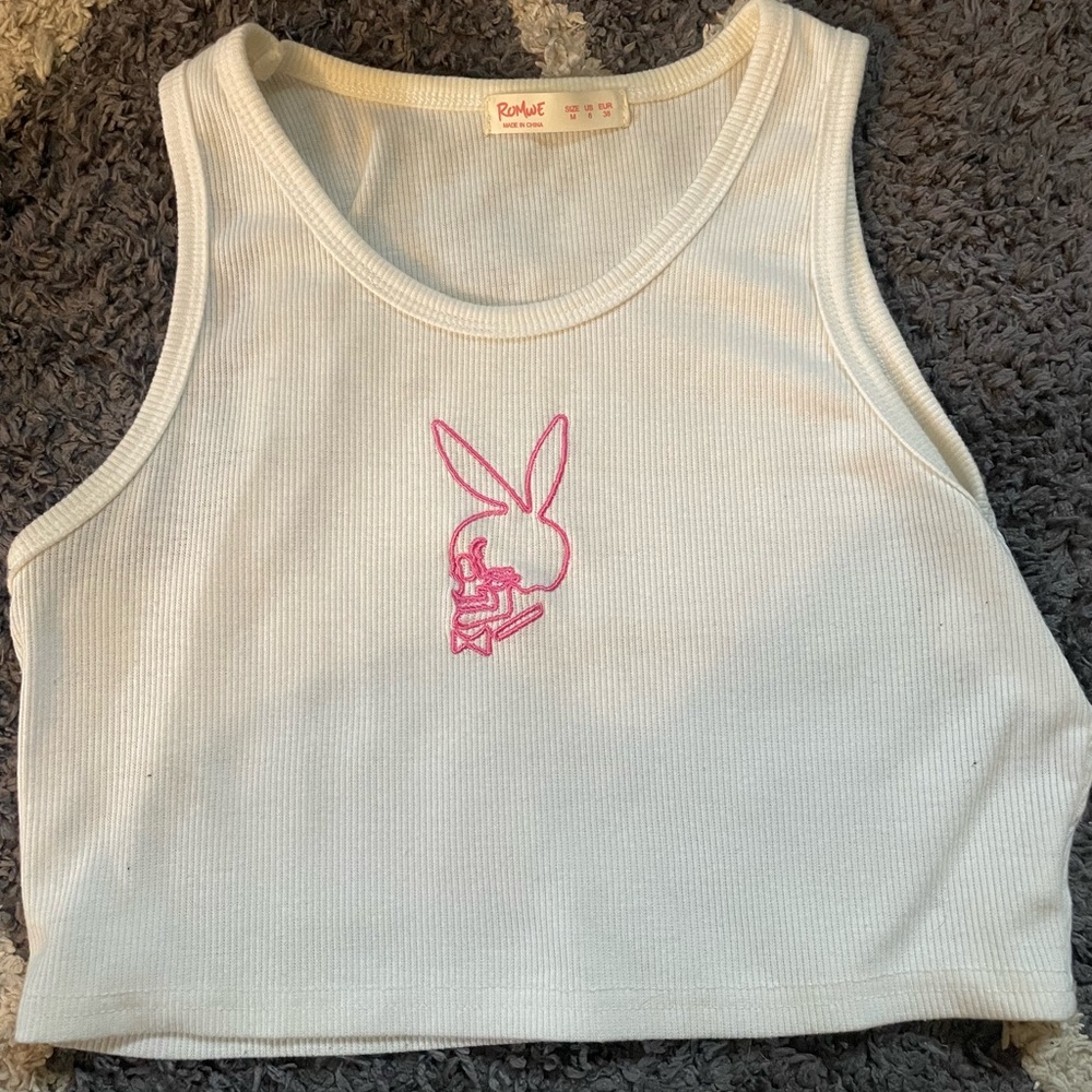 Tank Top with Pink Graphic